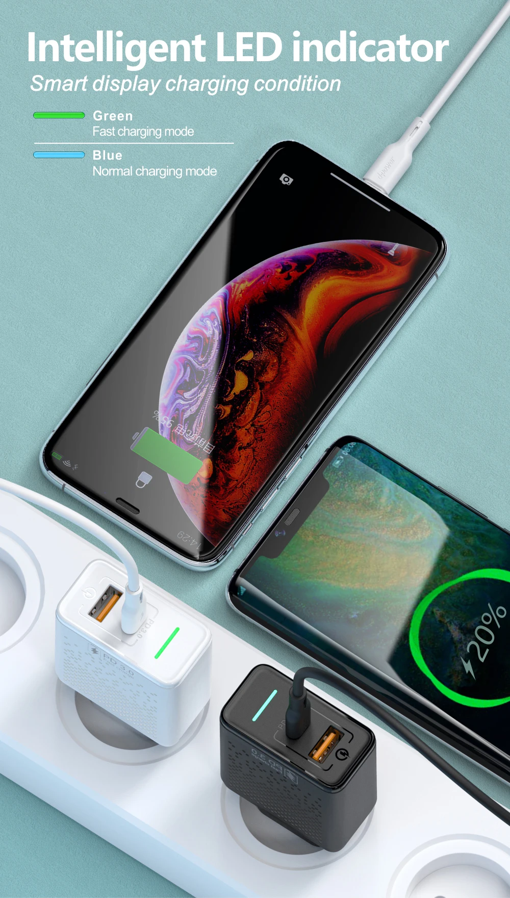 D Мощность 18 Вт USB питание PD быстрое зарядное устройство Быстрая зарядка 3,0 usb type C телефон адаптер ЕС Разъем для iPhone 8 X XS для samsung