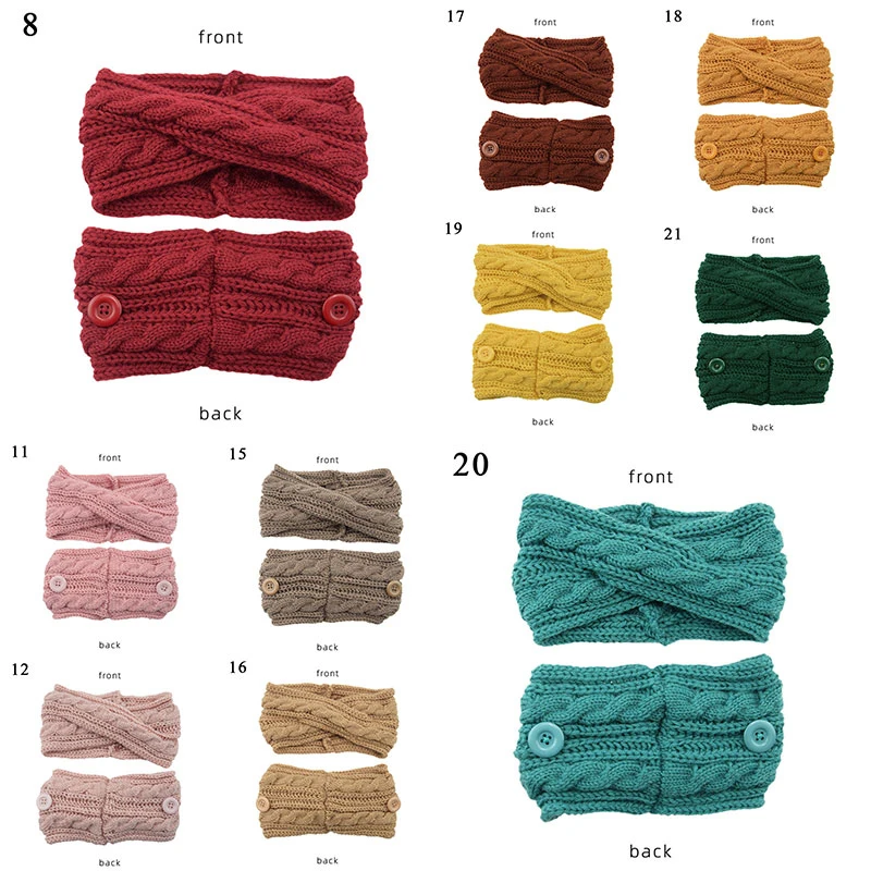

Winter Hairbands For Women Girls Hair Accessories Knot Elastic Hairbands Headwear Hot Twist Cross Ear Protection Headgear