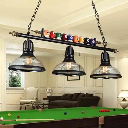 

American Vintage Pendant Lights Billiards Retro Wrought Iron Dining Room Kitchen Light Loft Lustre E27 Edison Bulbs Pendant Lamp