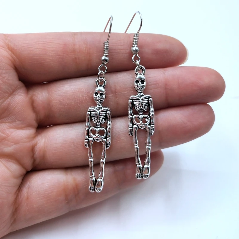 1 комплект ожерелья с черепом пиратского скелета Хэллоуин скелет висячие серьги