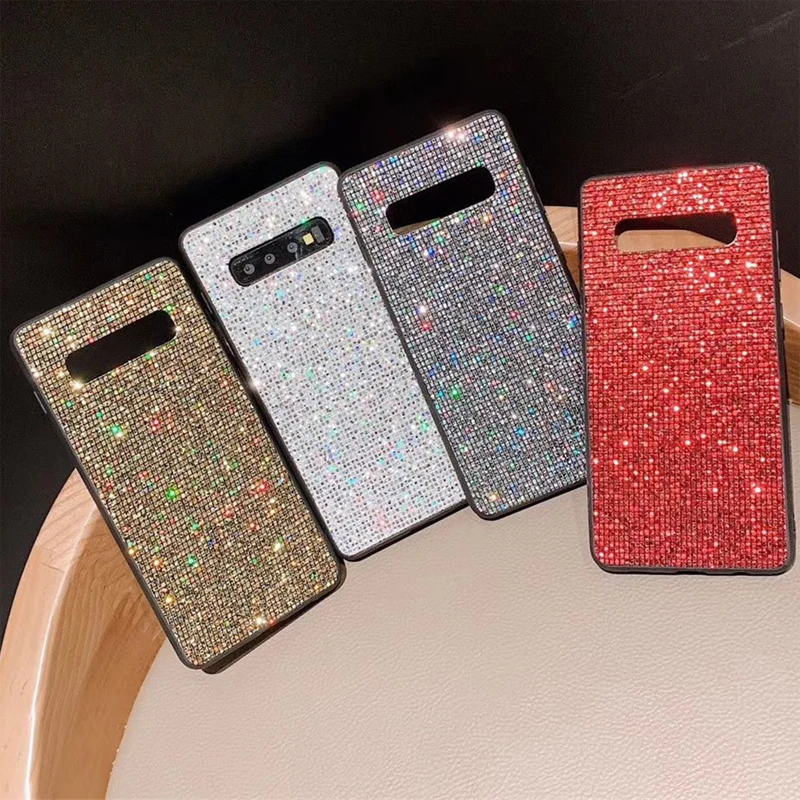 Чехол со стразами и блестками для Samsung Galaxy Note 20 S20 Ultra PLUS A71 A01 A41 A21S A91 S10 Lite A81 A21