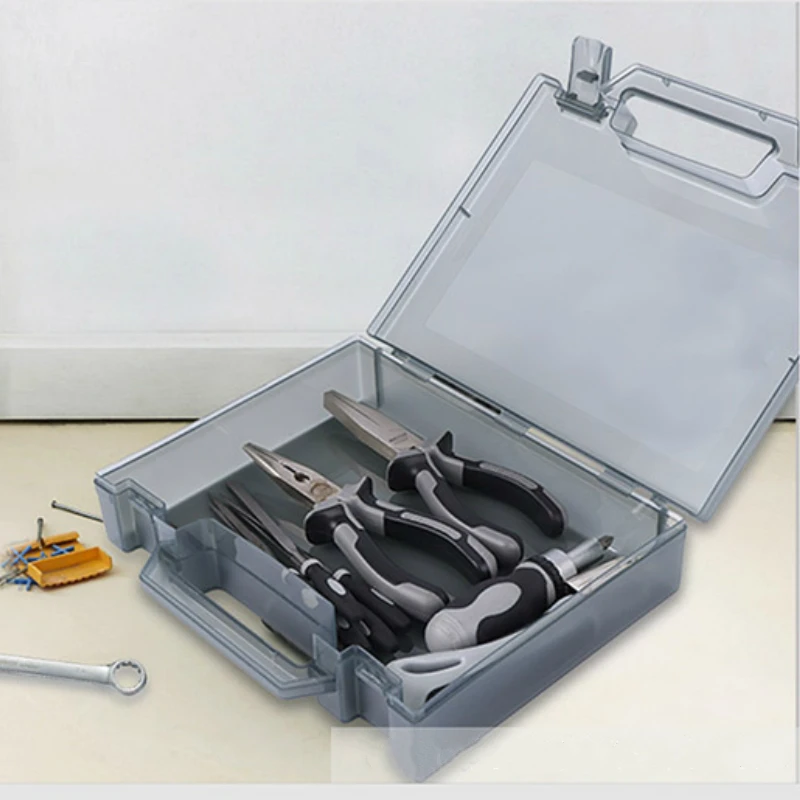 

Органайзер для инструментов, портативный пластиковый прозрачный бокс для инструментов, органайзер, органайзер для хранения инструментов, ...