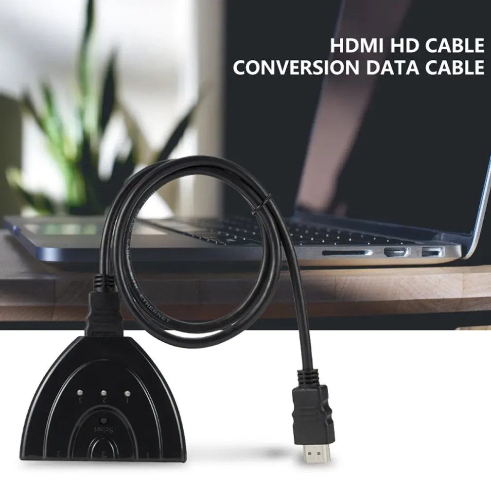 HDMI коммутатор GANA 3 порта 4K 3x1 переключатель сплиттер с косичкой кабель Sup порт s Full