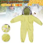 Детский костюм для пчеловодства, куртка из чистого хлопка, защитный костюм для пчеловодства, Детский защитный комбинезон для посетителей фермы, Новинка