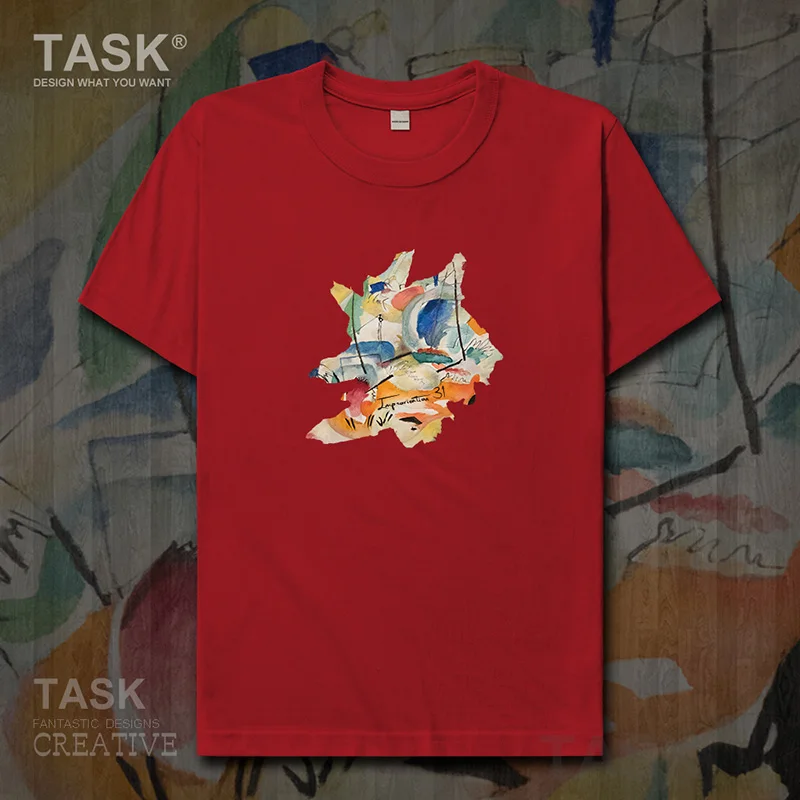 Футболка с изображением всемирно известной серии рисования Kandinsky Новая