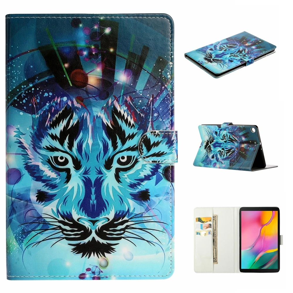 Кожаный чехол для Samsung Galaxy Tab A 10,1 SM-T510 T515 Coque для Galaxy Tab A 10,1 T510 T515 крышка Capa+ пленка+ ручка