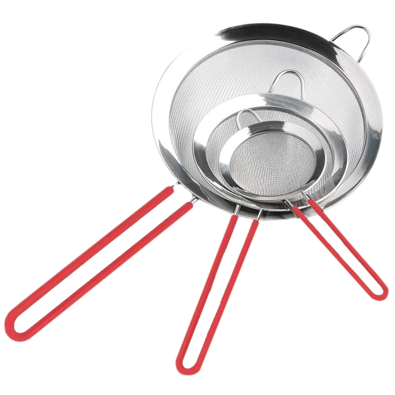 Сито и сито из нержавеющей стали 3 шт. | Дом сад