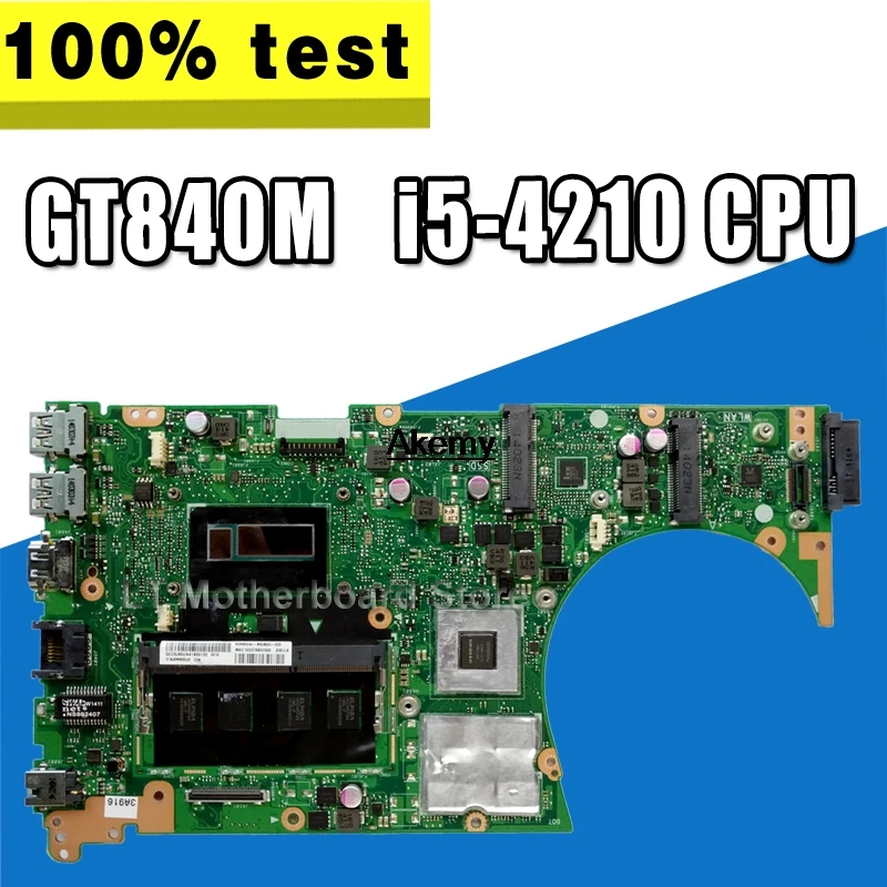 Отправка платы + S551LN материнская плата для ноутбука For Asus V551L S551L S551LB R553L с GT840M 4 Гб RAM
