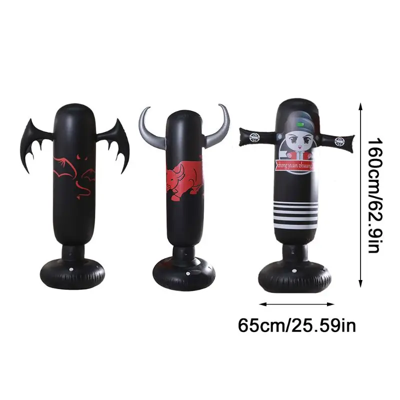

Vertical Inflatable Boxing Column Creative Adult Fitness Decompression Punching Bag Children Exercise Tumbler Sandbag Toy