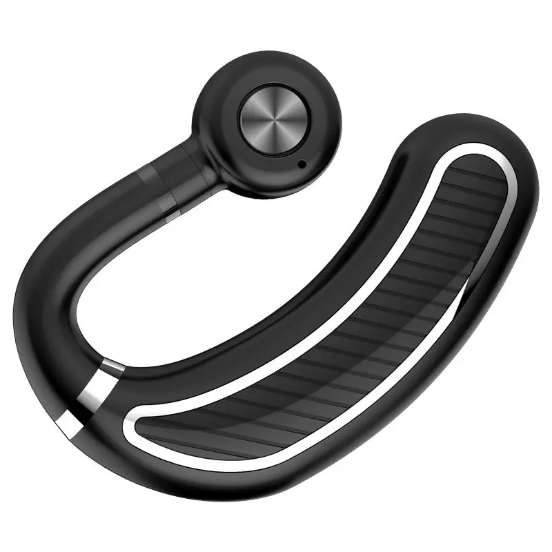 K21 беспроводные наушники Bluetooth гарнитура с микрофоном свободные руки спортивные наушники с ушным крюком для iPhone для компьютера ноутбука - Цвет: Silver
