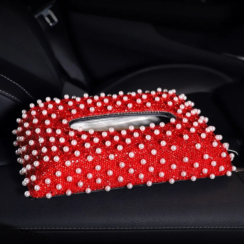 

Car Tissue Box Creative Car with Diamond-encrusted Drawers Fashion Personality Car Decoration Decoration Beautiful Interior Pear