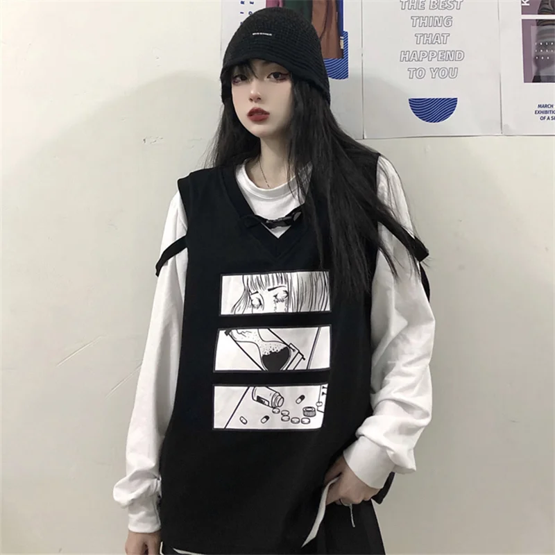 Женский свитер в стиле ретро модный весенне-осенний тонкий свободный винтажный