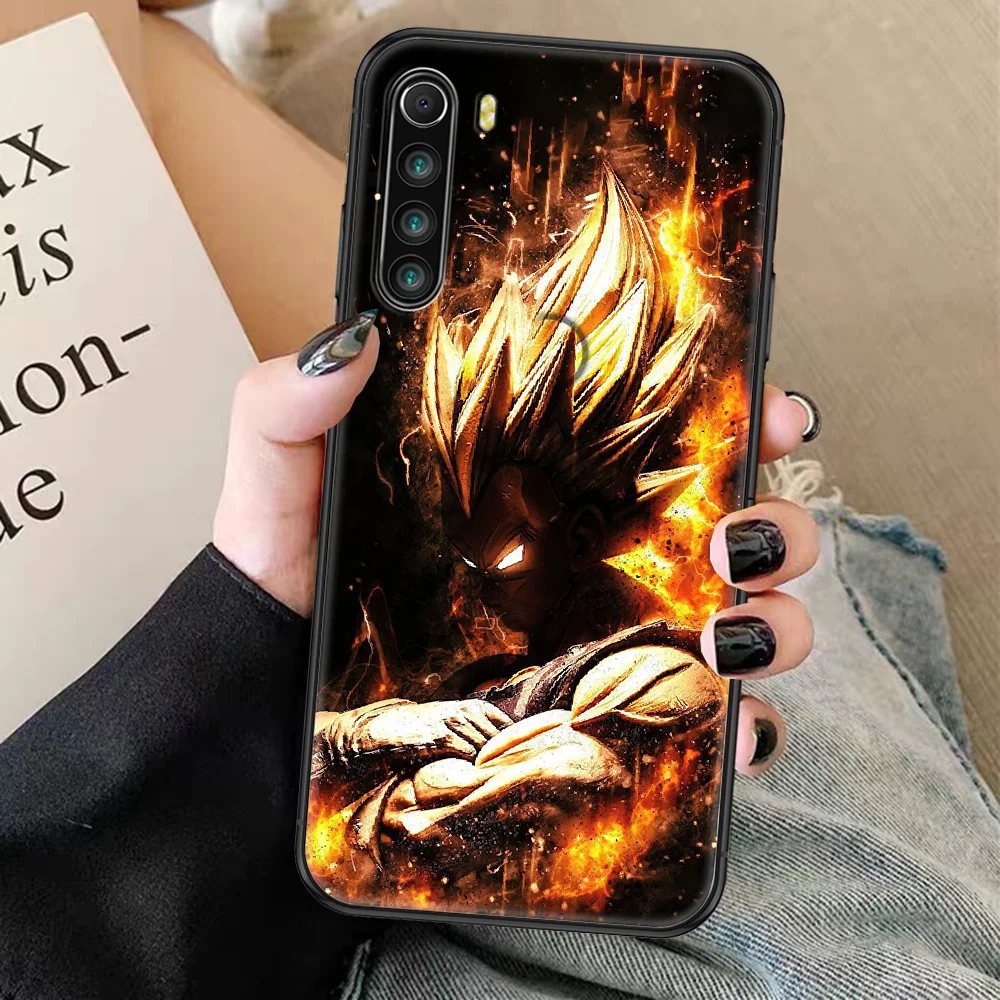 Чехол для телефона с аниме драконами DBZ чехол Xiaomi Redmi Note 7 8 9 10 7A 8T 9A 9T 9S 10S Pro черный