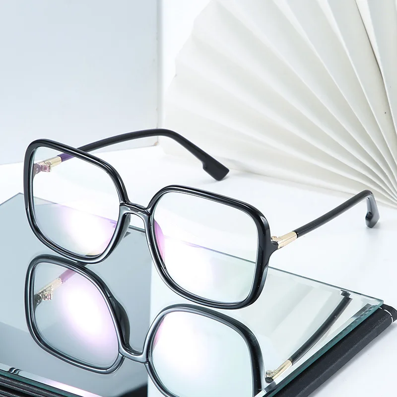 Большие квадратные очки с защитой от синего цвета оправа для женщин новые