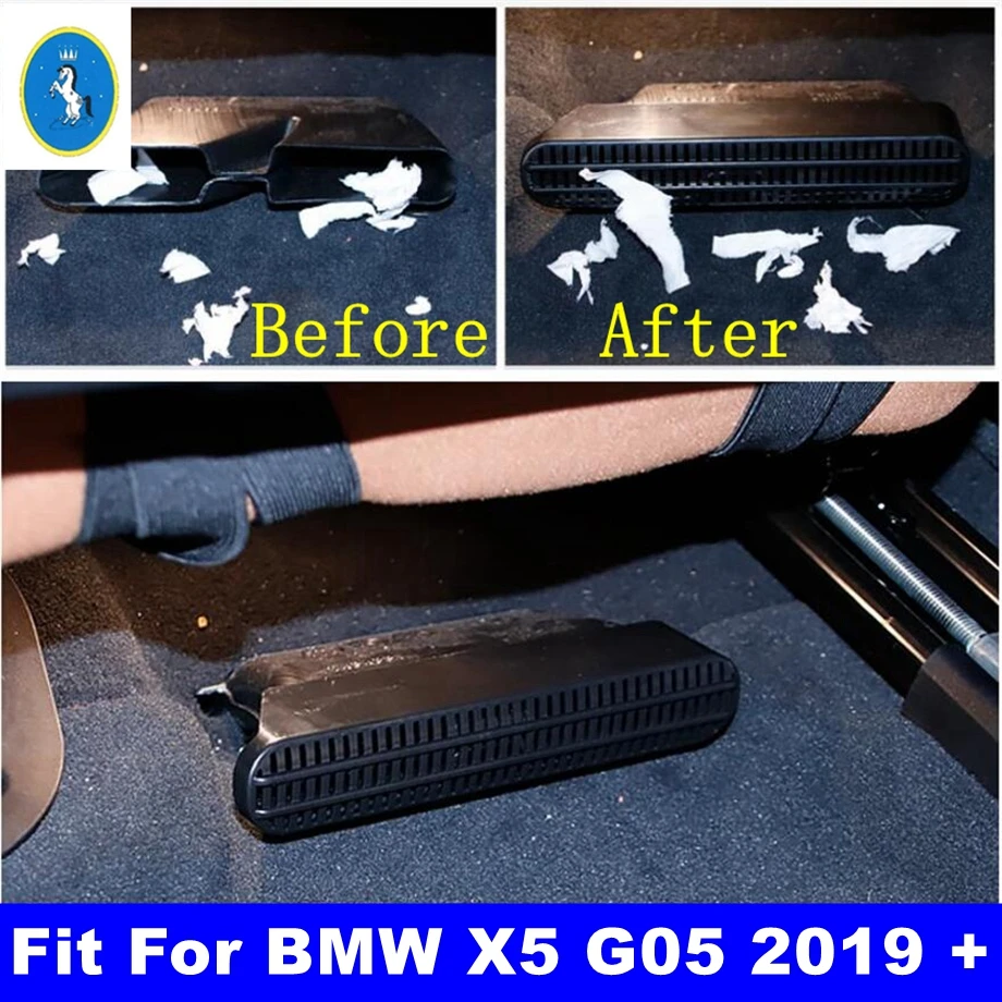 

Car Accessories Seat Under Heat Floor Air AC Conditioner Duct Vent Outlet Dust Plug Cover Kit Fit For BMW X5 G05 2019 2020 2021