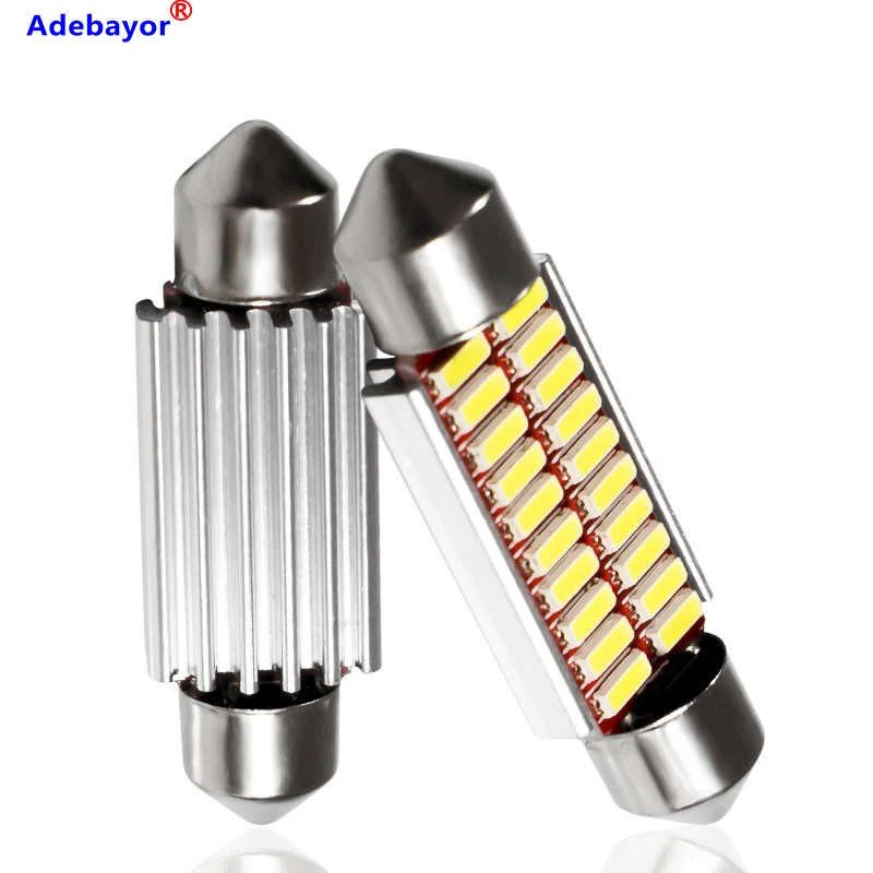 2 X Гирлянда 31mm36mm39mm42mm 4014 SMD светодиодный светильник C5W C10W супер яркий Canbus без