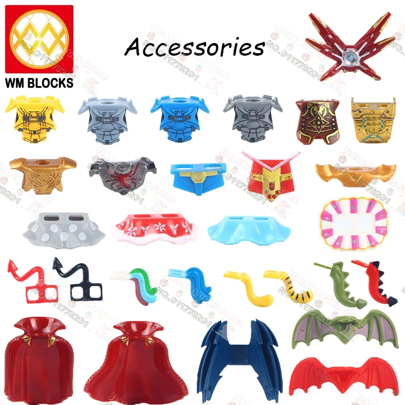 10 шт./лот экшн фигурки аксессуары крылья Армор плащ Одежда персонажи фильмов