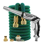 Высококачественный Телескопический садовый шланг  17FT-125FT гибкий волшебный шланг для мытья автомобиля пистолет высокого давления Outdoorgarden Wateringhose