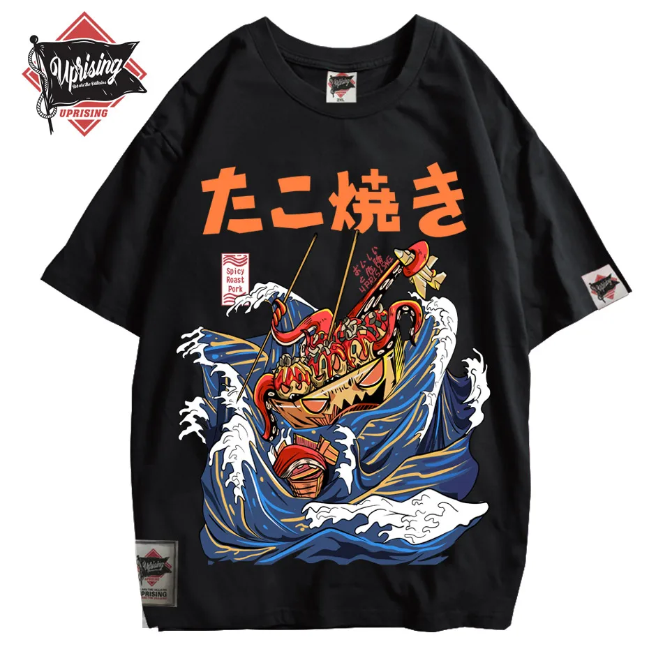 Футболка мужская с мультяшным принтом Повседневная летняя хлопковая рубашка в