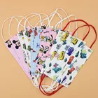 Трехслойная Защитная дышащая Нетканая детская маска с мультяшными героями Диснея Микки Мауса Человека-паука