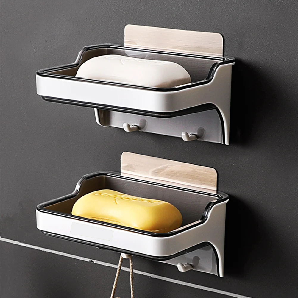 Домашний декор аксессуары для ванной комнаты мыльница клей Настенный контейнер