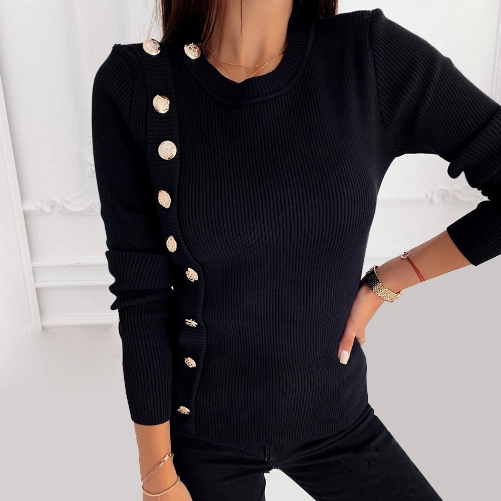 Zebery женские весенние базовые рубашки с боковой пуговицей блузка осенние