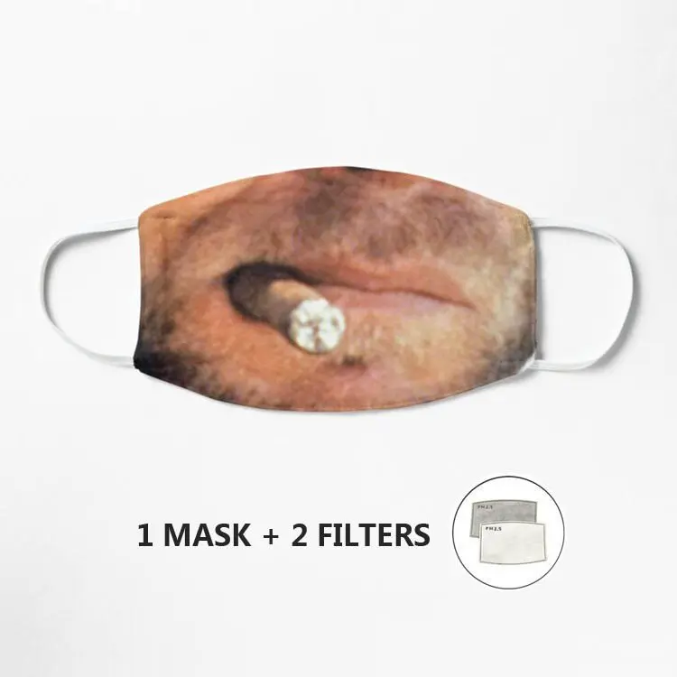 

Маска Clint Eastwood для женщин, мужчин, детей, 3d забавная маска для лица, моющаяся, в стиле хип-хоп, для вечеринки, Magic