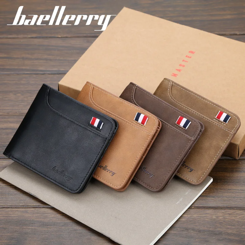 

Pu Leather Man Wallet High Quality Hasp Coin Fale Purse Business Casual Pocket Card Holder Man Wallet Purses Luxury Designer