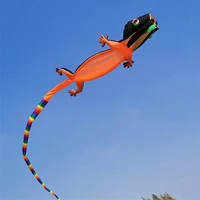 12m new lizard gecko kite soft inflatable kite color animal kite outdoor sports flying toy high quality adult single line kite