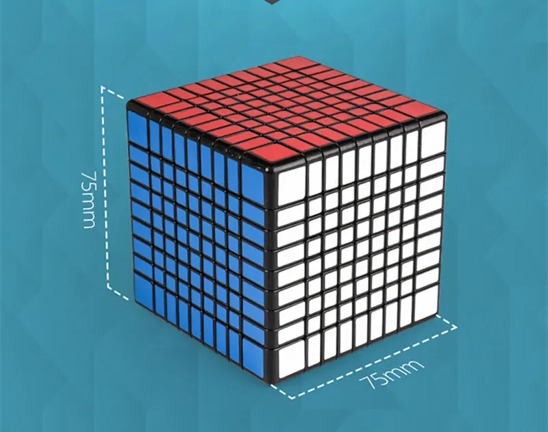 Магический куб HelloCube MoYu MF9 кубик Meilong 9x9x9 магический 9 слойный в форме 9x9 скоростная