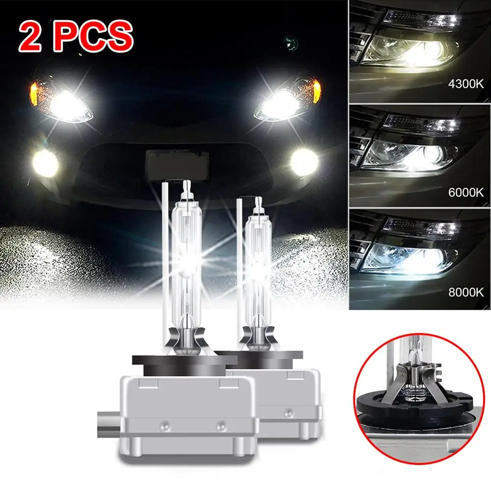 

Dropshipping 2PCS NEW D1S Car Headlight Bulb Kit 66140 66144 85410 85415 HID XENON Headlights Bulbs 4300K 6000K 8000K Set