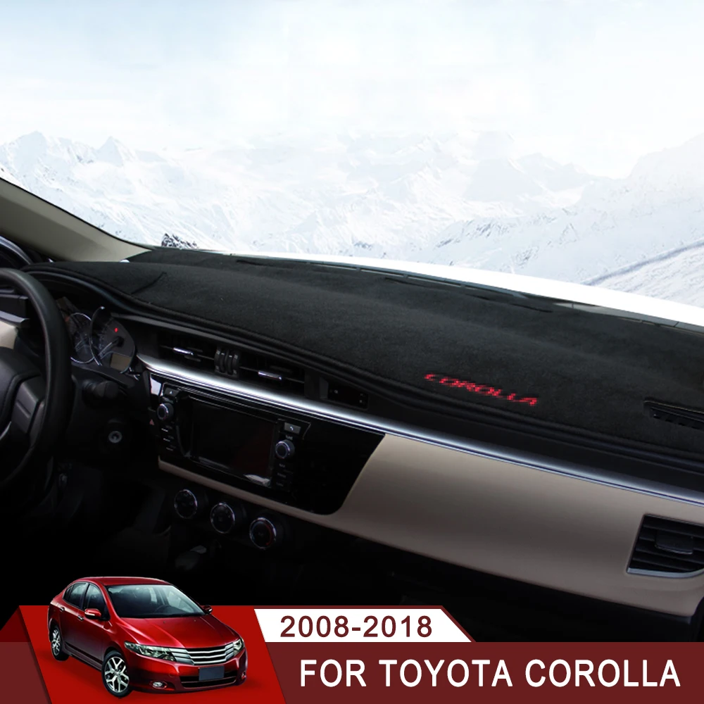 Для Toyota Corolla 2008 2013 2014 2015 2016 2017 2018 коврик для защиты приборной панели от светильник