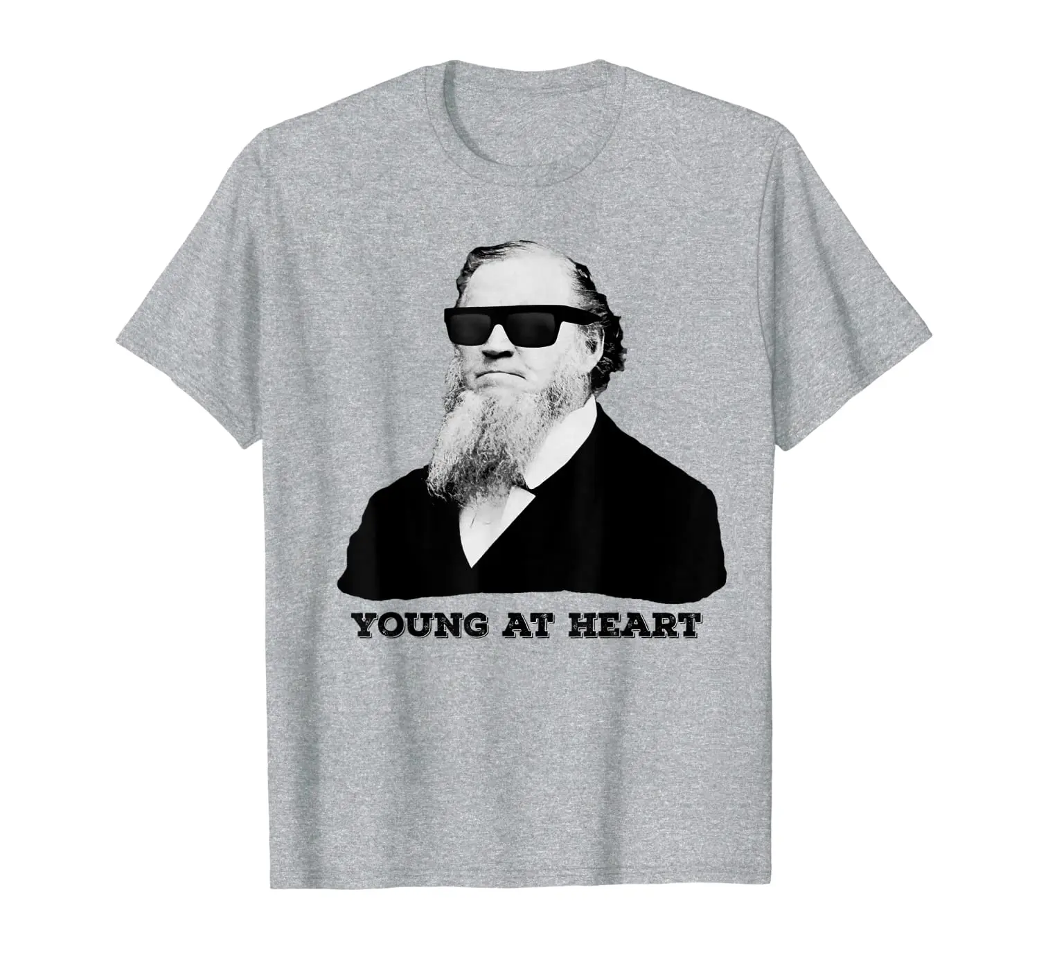 

Веселая Футболка Brigham Young at Heart LDS Юта с пророком