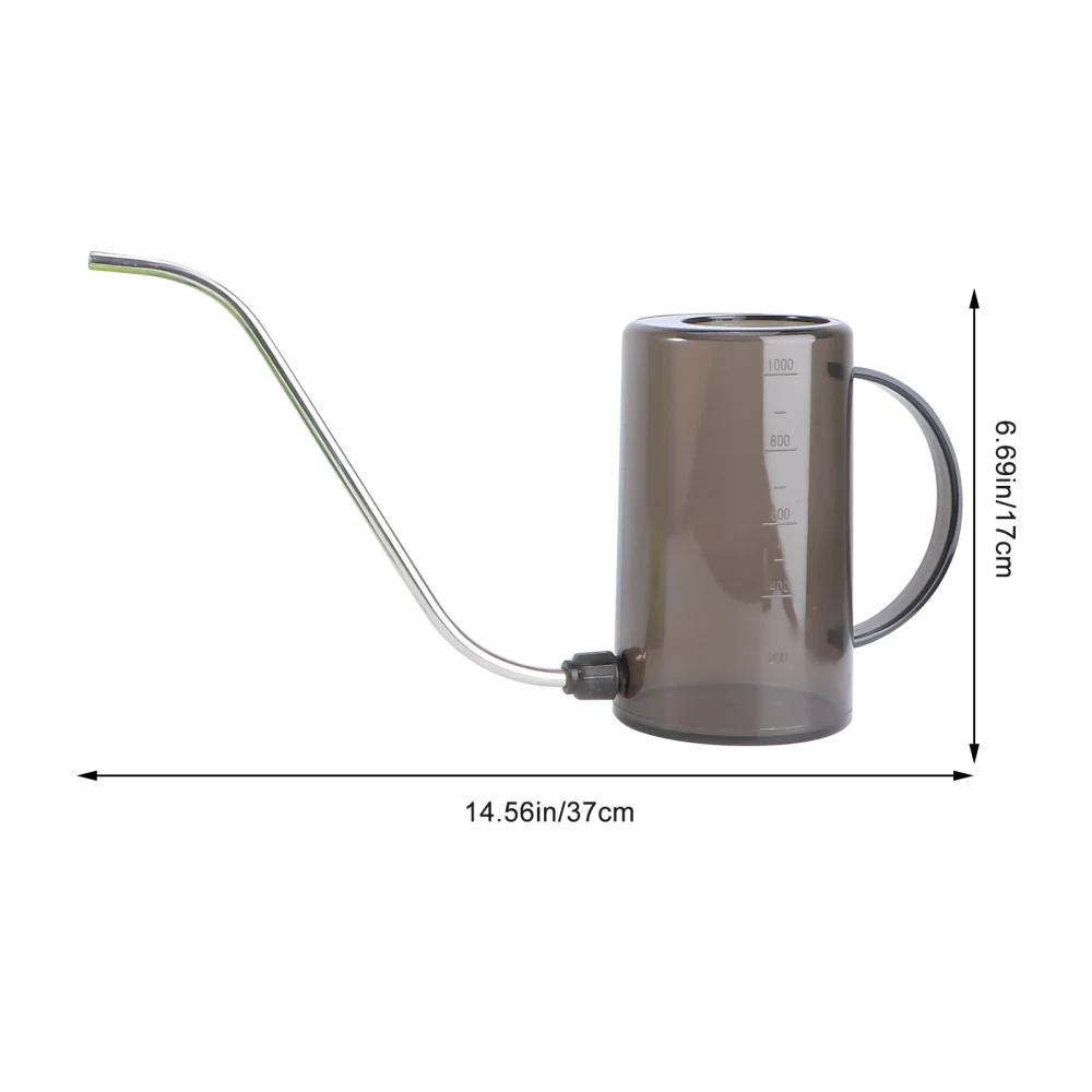 

2Pcs Practical Garden Shower Can Simple Creative Watering Bottle Green Grey