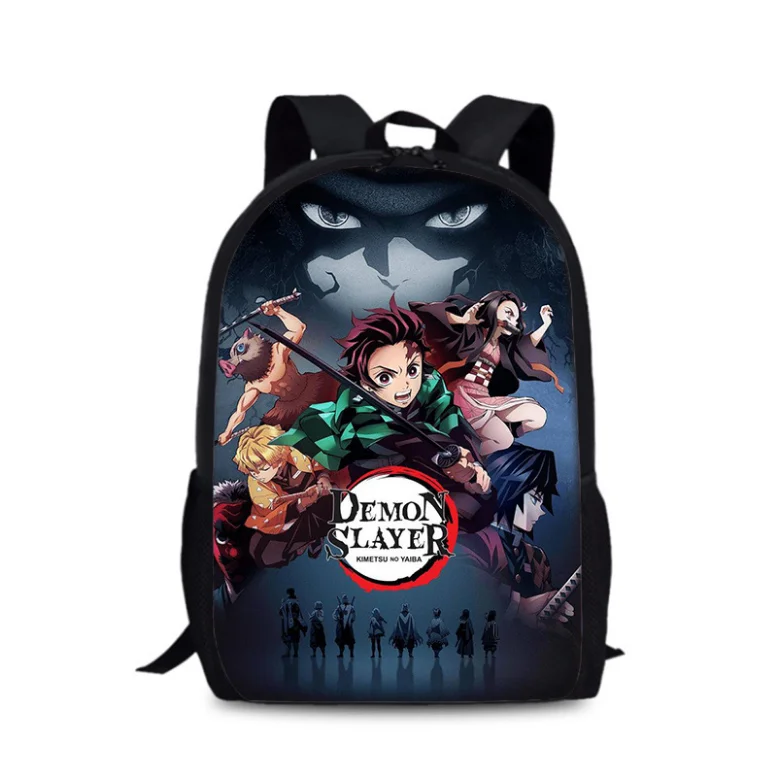 

Demon Slayer:Kimetsu no Yaiba Cosplay Backpack Kamado Tanjirou Nezuko Schoolbags Fashion Kanroji Mitsuri Unisex Bag