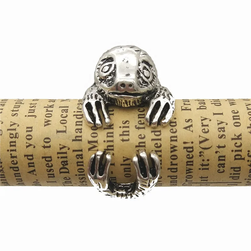 Мода 3D животных Открытое кольцо Винтаж бурогорлый милый ретро Ленивец для Для