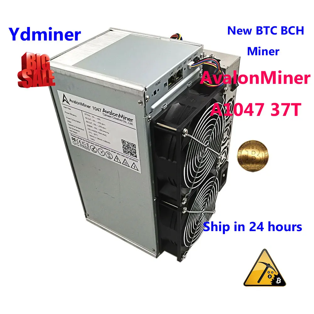 Avalon A1047 37t новый с блоком BTC BCH БИТКОЙН майнер асик в наличии лучше чем antminer s11 s15 t15 s9j