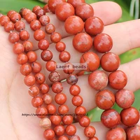 fctory price natural red jasper stone 4 14mm round beads 15inch wholesale for jewelry making