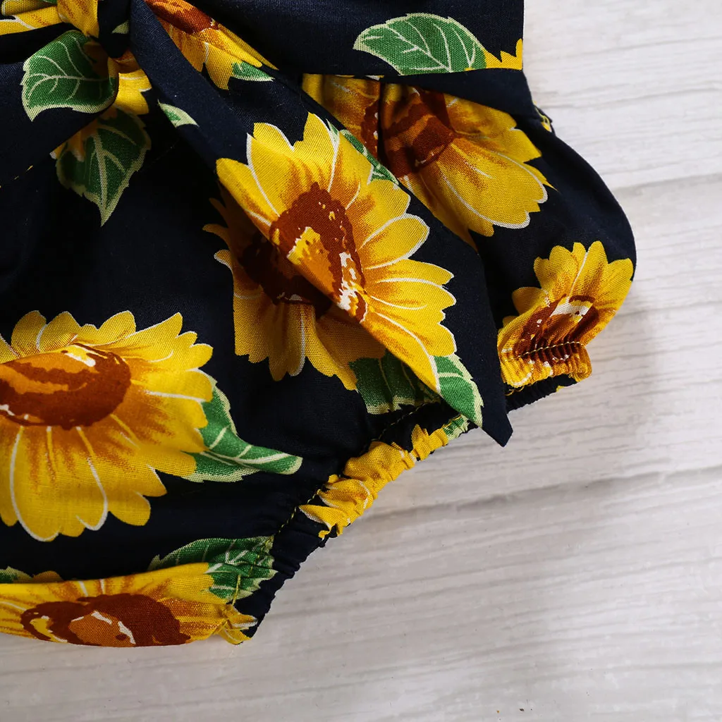 Одежда для маленьких детей девочек Комбинезон в горошек с короткими рукавами +