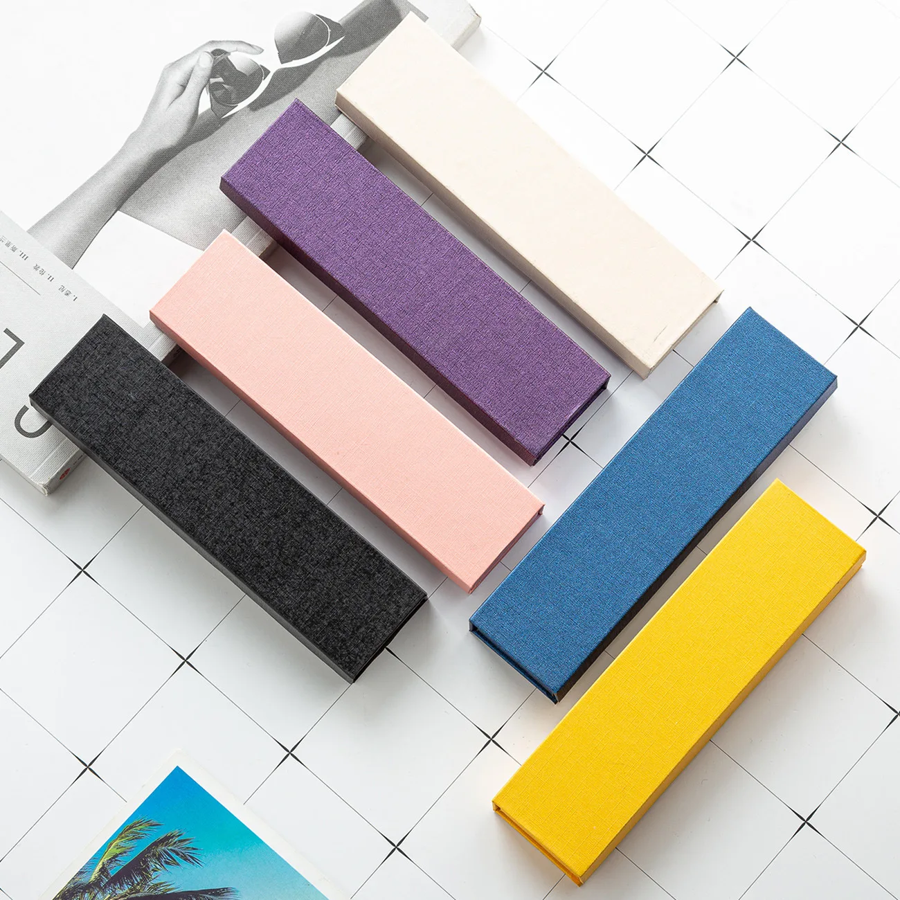 

10pcs Per Set Wholesale Pen Box Wholesale Business Pen Multi-Color Pen Box Factory Direct Sales