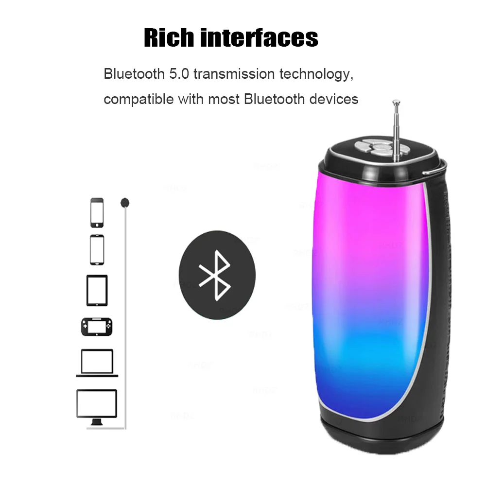 Цветные портативные Bluetooth-колонки беспроводная басовая колонка