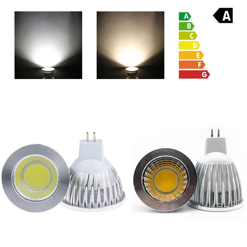 6 Вт Диммируемый Светодиодный лампа направленного света COB свет AC/DC 12V Замена