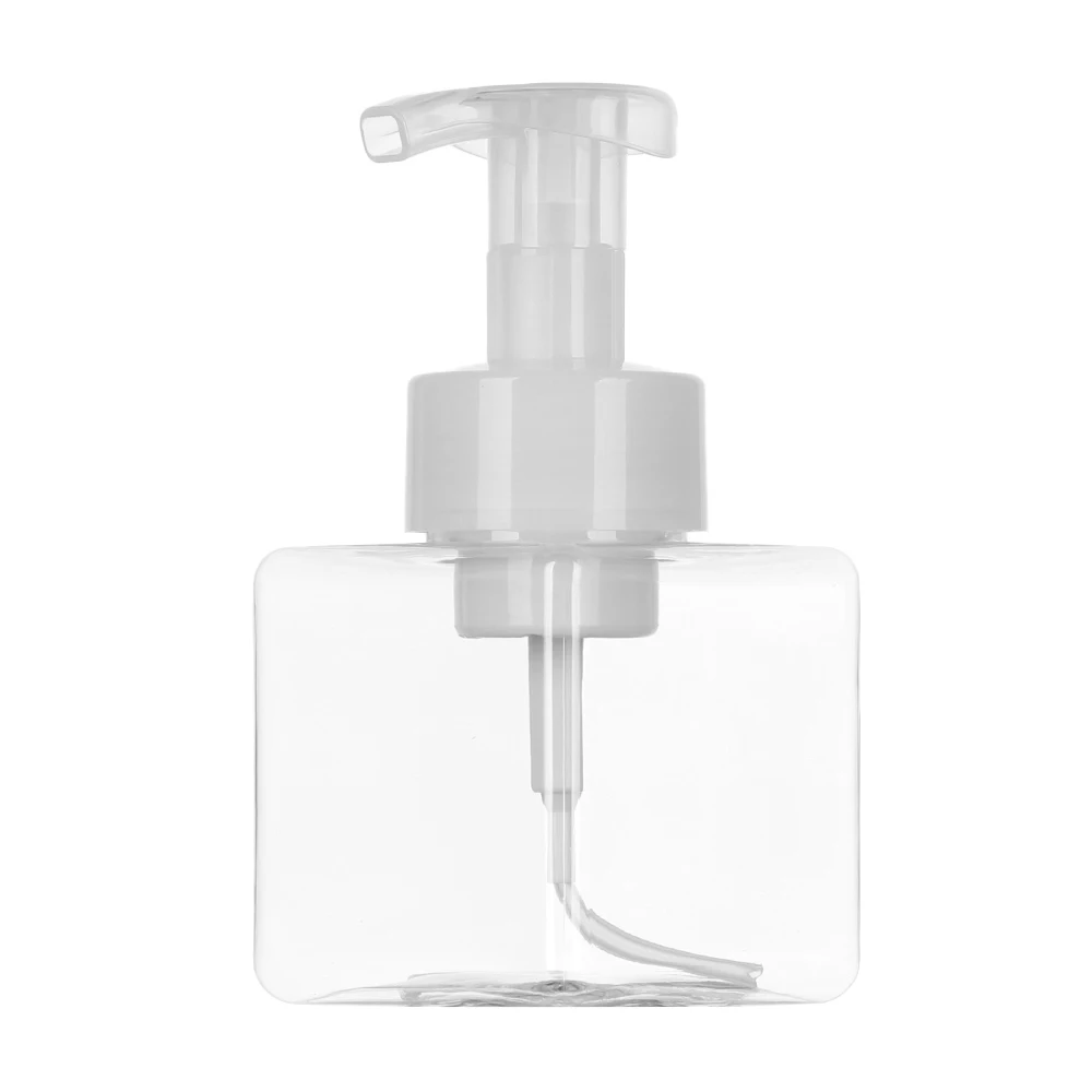 250ml Transparent 250/450 мл портативный дорожный квадратный мусс бутылка для жидкого мыла емкость для лосьона пресс душ косметический красочный дозатор для мыла - Цвет: 250ml Transparent