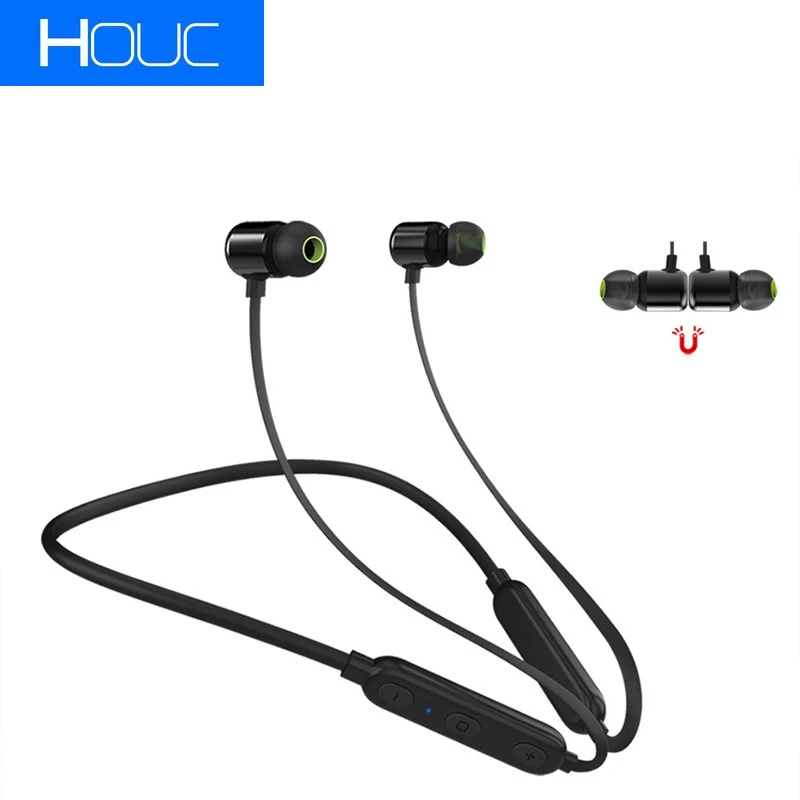 Новая магнитная Bluetooth-гарнитура IPX4 водонепроницаемые наушники с шейным ободом