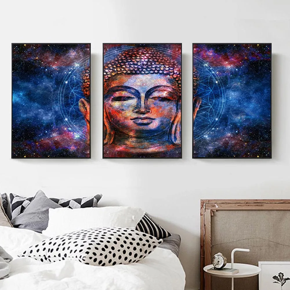 

canvas painting Buddha Wall Art Spa Zen Stone Canvas Print Painting Elephant Home Painting Wall Decal Art Keep Peace
