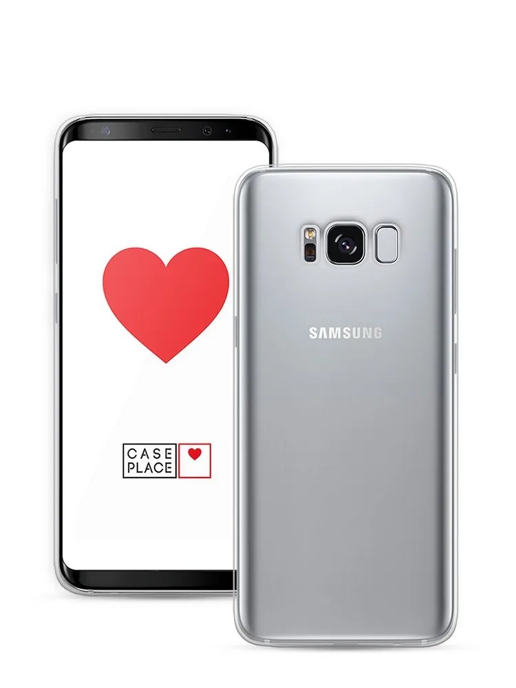 Силиконовый прозрачный чехол для Samsung Galaxy S8 Plus защитный тонкий мягкий