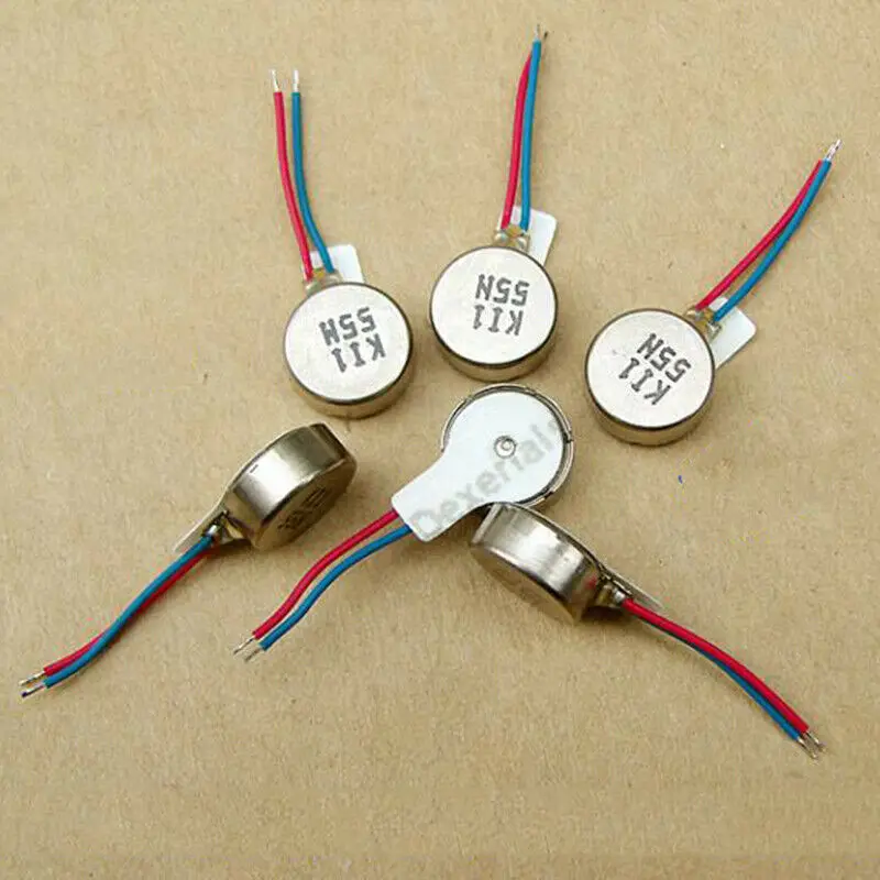 8mm*3.4mm DC 3V 3.7V Micro 8mm Round Motor Button Coin Type Vibration Vibrating Small Tiny Vibrator DIY Toy Massager | Строительство и