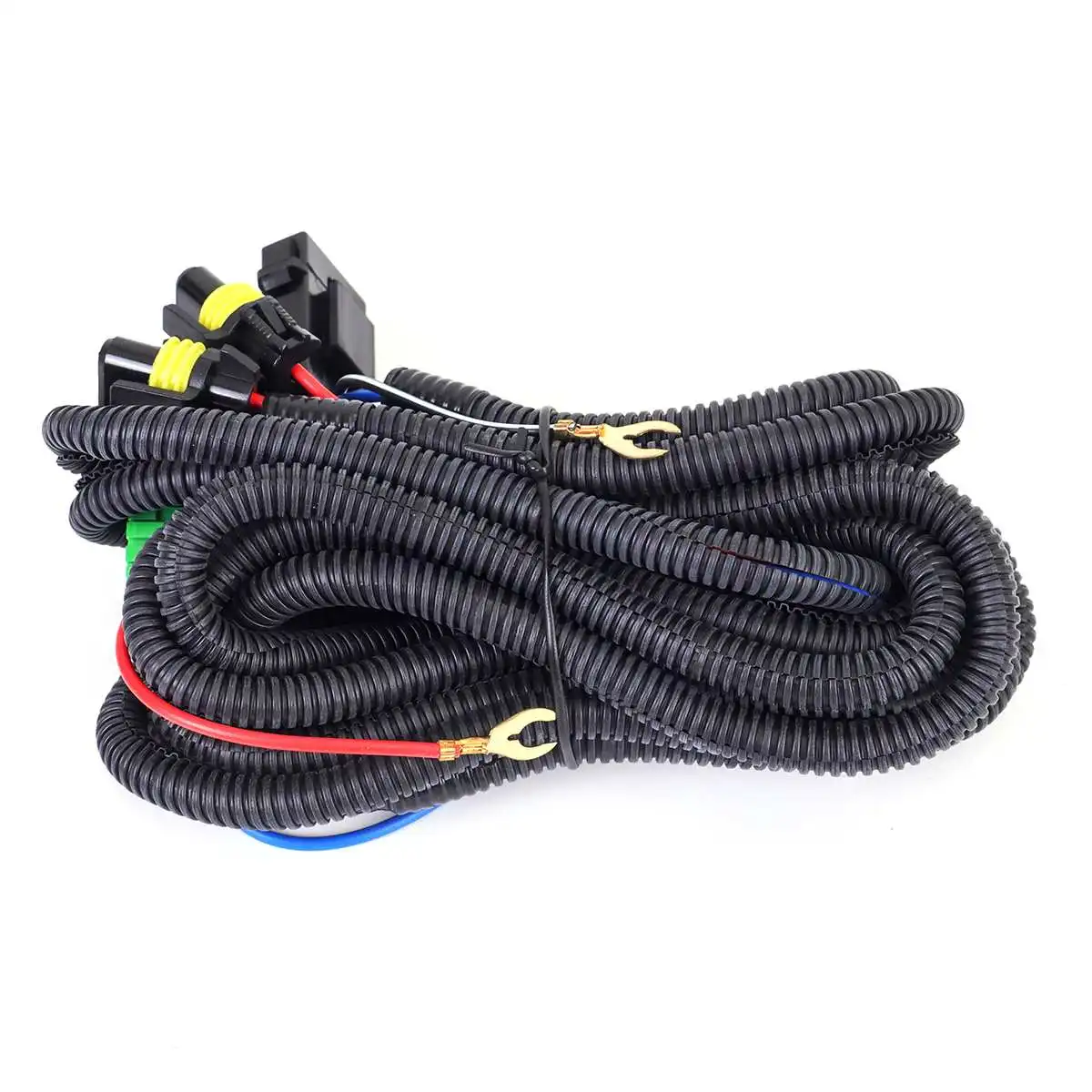 

1 Pair Fog Light For Toyota Hilux Vigo MK6 Foglights headlights Car fog lamp Kit With Harness Bulb Switch Car Accessories DRL