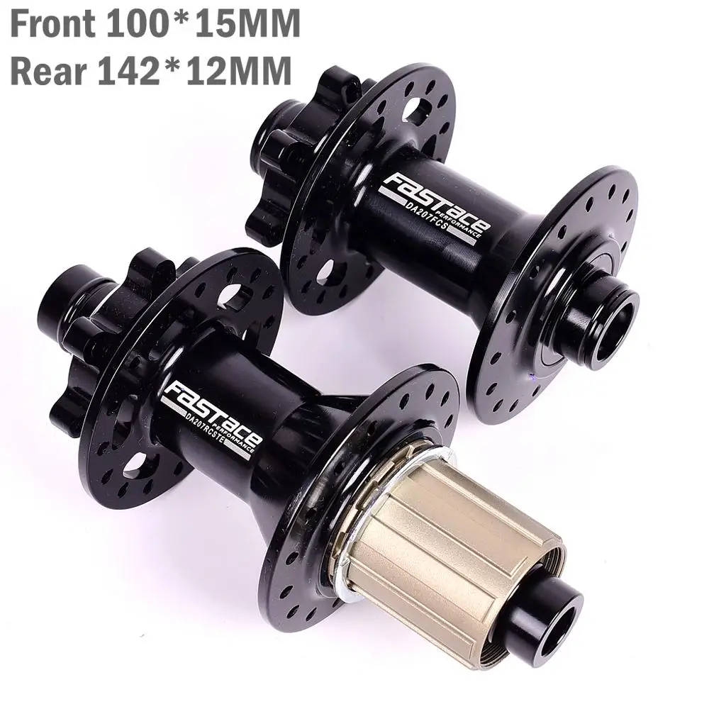 Bicycle hubs Fastace DA207 mountain bike disc brakes drum 32 holes 8 9 10 11 speed XD 12 speed ENDURO bearings PK D791SB D041SB - Цвет: Black 100X15 142X12