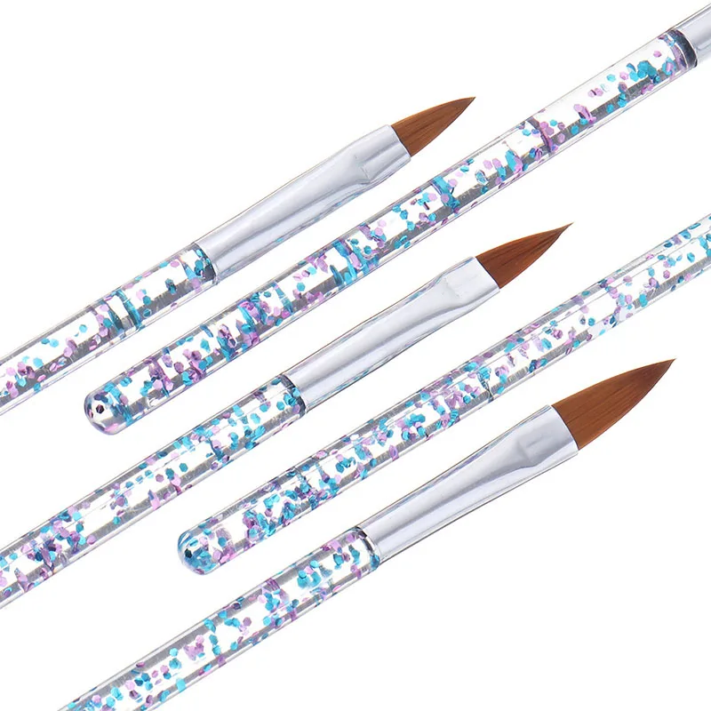 

5 Pcs/Set Nail Art Pen Set Dotting Drawing Painting Acrylic UV Gel Engraving Polish Brush Set Nail Art Painting Tools